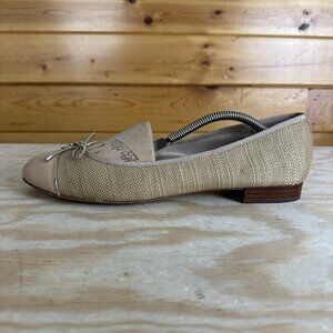 SAM EDELMAN Womens Ballet Flats Marley Tan Leather Size 10 Tan